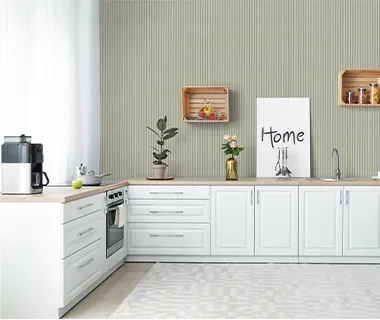 PreMo Wall Fluted Panel Paster Series - Green Gray