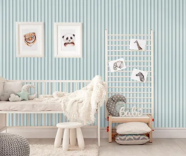 PreMo Wall Fluted Panel Pastel Series - Baby Blue