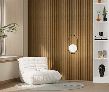 PreMo Wall Fluted Panel BonLux Series - Cappuccino