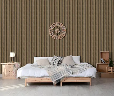 PreMo Wall Fluted Panel 3D Series - Wood Black