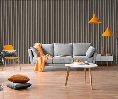 PreMo Wall Fluted Panel 3D Series - Grey White