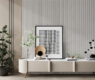 PreMo Wall Fluted Panel Stone Lux Series - White