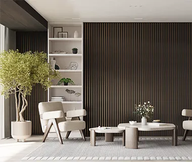 PreMo Wall Fluted Panel BonLux Series - BonLux Black Bronze