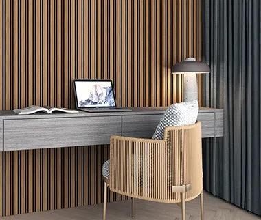 PreMo Wall Fluted Panel Duo Series - Wood Black