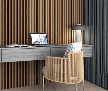PreMo Wall Fluted Panel Duo Series - Wood Black