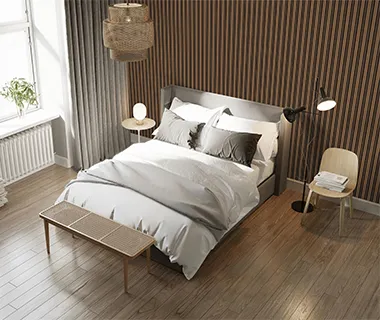 PreMo Wall Fluted Panel Duo Series - Cinnamon Black