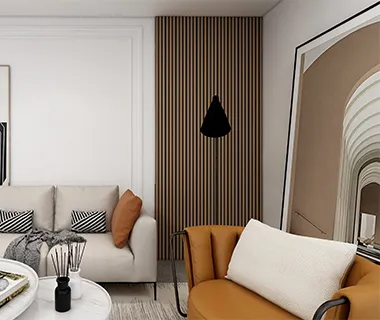 PreMo Wall Fluted Panel Wood Series - Mocha